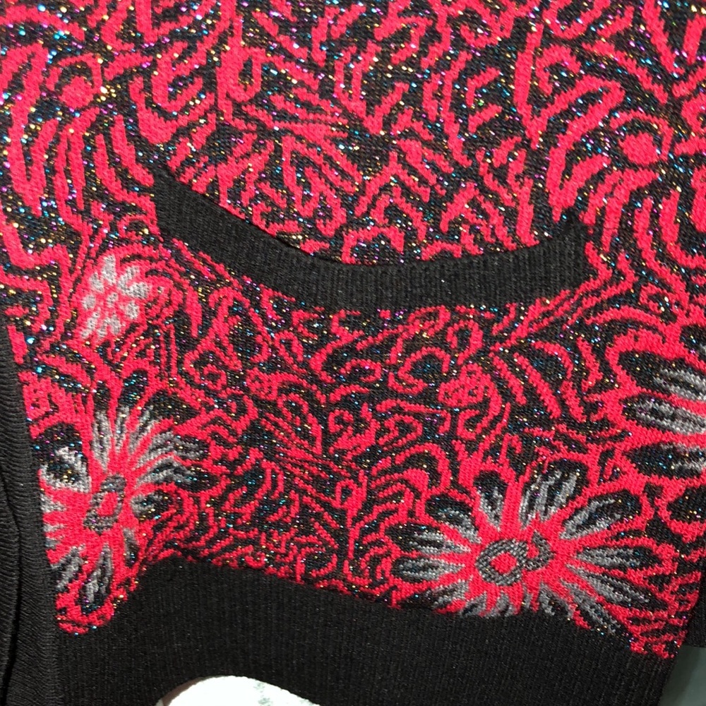 Graphic Pattern Button Front Cardigan - image 4